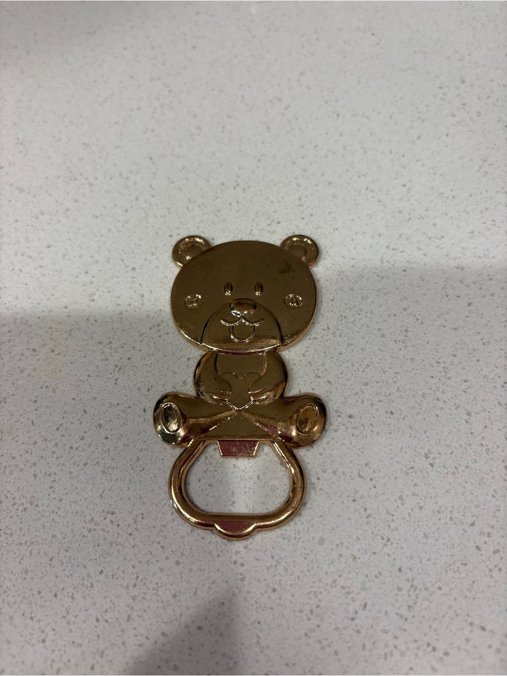 Cute Gold-Tone Teddy Bear Bottle Opener 🧸💛